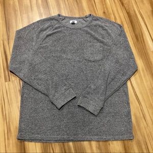 Old Navy Marbled Gray Long Sleeve Thermal Shirt